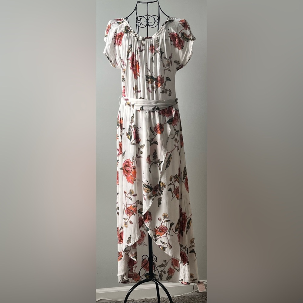 O’Neill Connie Floral Faux Wrap Dress Size Large